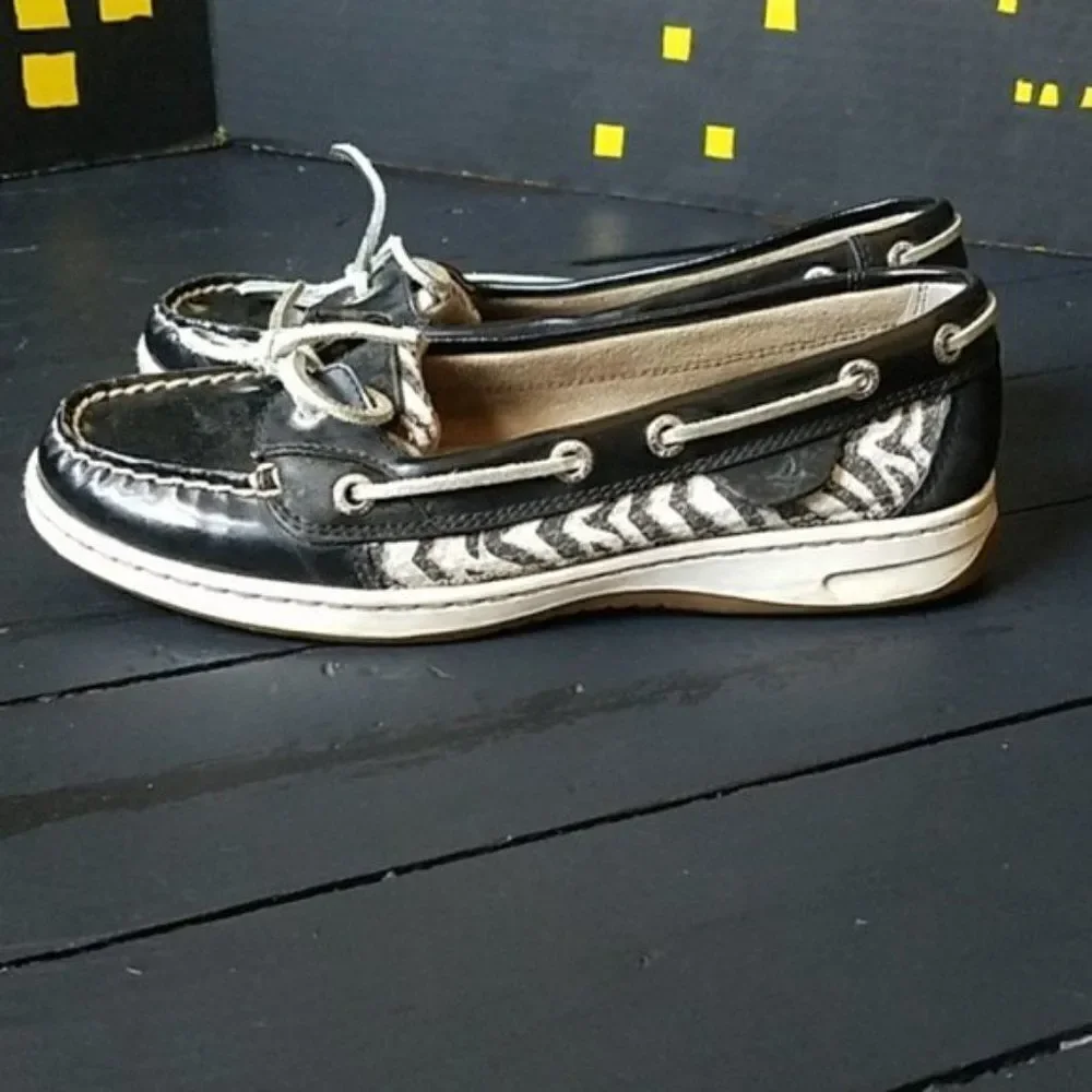 Sperry topsider Zebra Print shoes